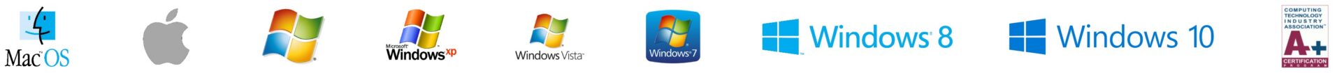 Windows 7 logo with colorful window panes and text.